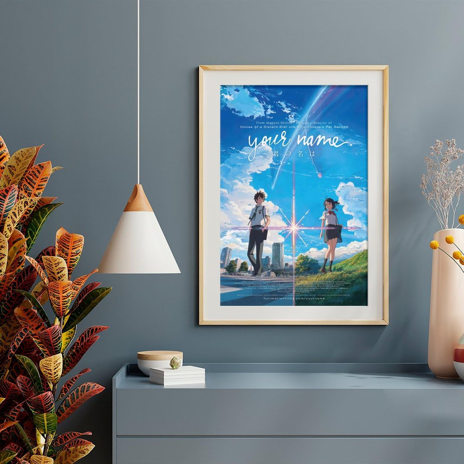 Amazon.co.jp: 君の名は ポスター アニメ 壁掛け アートパネル