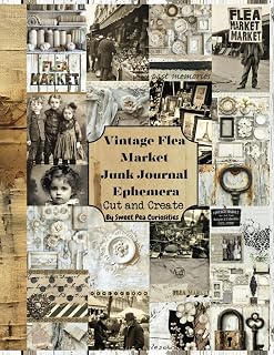 Vintage Flea Market Junk Journal Ephemera: Cut and Create