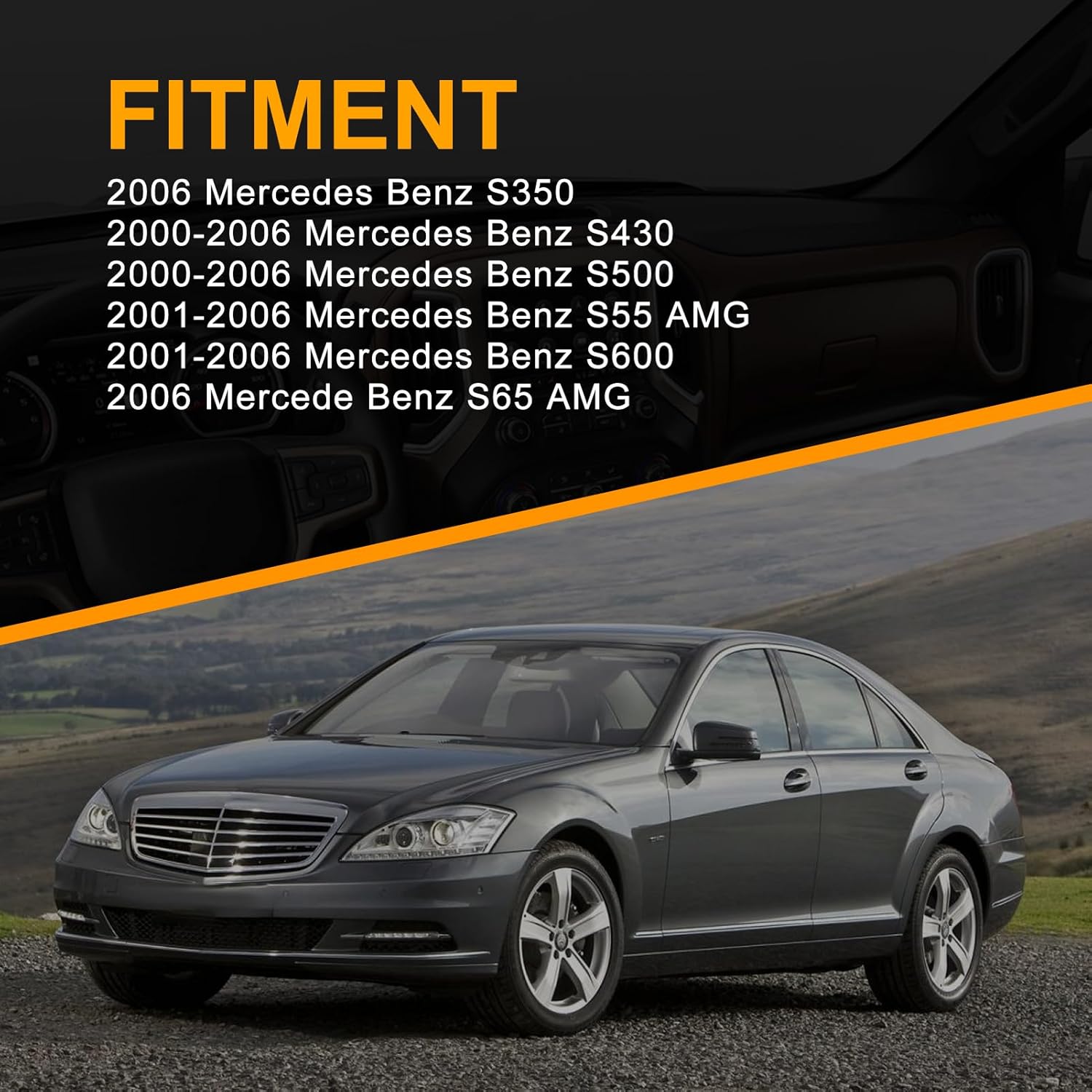 MILLISEC Air Valve Block Compatible with 2000-2006 Benz S350/S430/S500/S55 AMG/S600/S65 AMG, Control Valves OE Replace# 2203200258, 2113200304, A2203200258, 8840103590