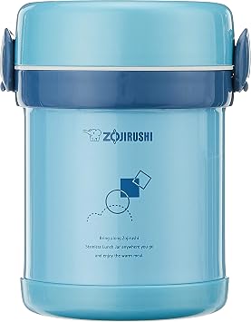 Zojirushi SL-MEE07AB Ms.Bento Stainless Lunch Jar, Aqua Blue