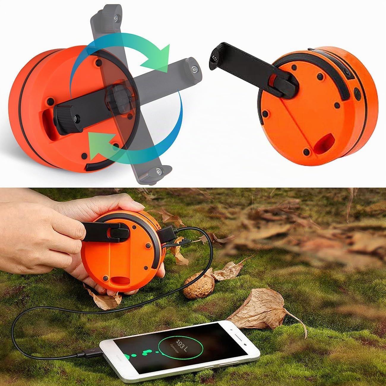 2 lampes de camping télescopiques avec dynamo [Semptec Urban Survival Technology]