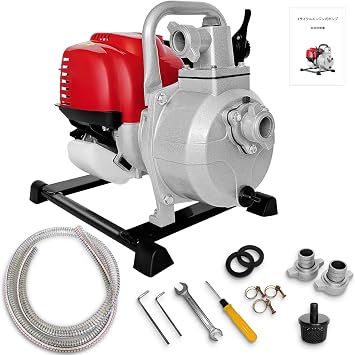 AMANEX Engine Pump, 4-Cycle 1.0 inches 25 mm, Water Supply Pump, Drain Pump, Maximum Output 770 W, Maximum Discharge 200 L/min, Full Lift Height 82.2 ft 25 m, Intake Height 26.8 ft 7 m, Self-priming Time at 9.8 ft 37.7 cc, Lightweight 15.6 lbs 7 lbs 7 lbs 7 kg, Corrosion Resistant Pump + lbs 7 kg Instructions included 25 parallel import goods