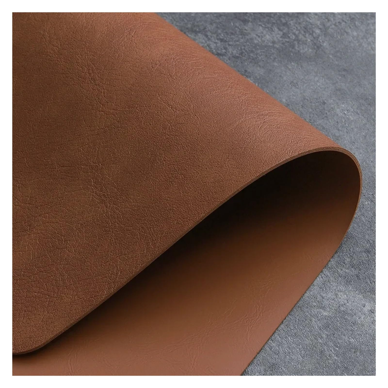 Décoration de Table, Sets de Table, Set de Table de Cuisine carré Double Couche en Cuir PU Effet Peau de Vachette, imperméable et résistant à la Chaleur, pour la Maison