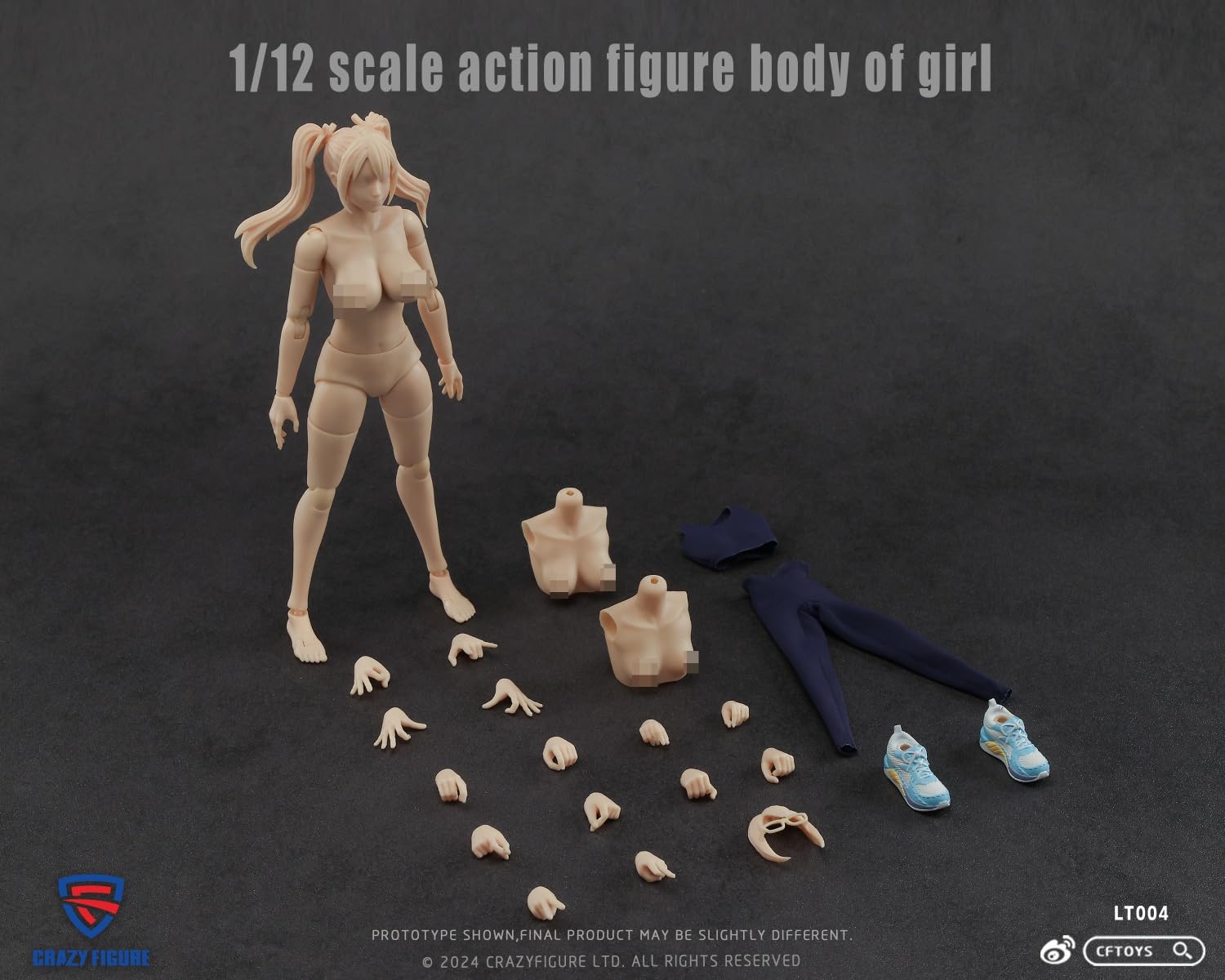 Amazon.co.jp: 【Tbmodel 】CFTOYS 1/12 アクションフィギュア 少女 素 