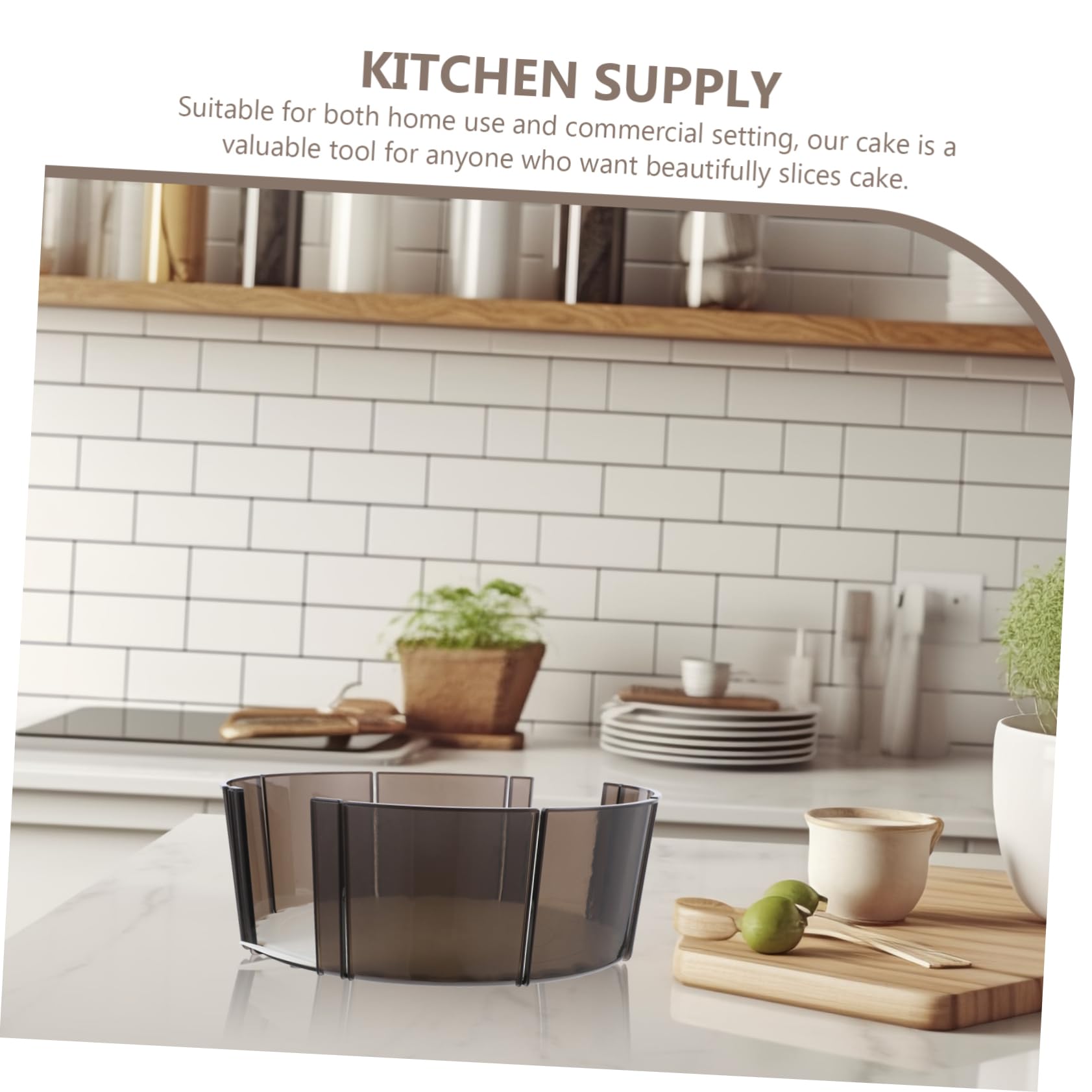 VINTORKY Cake Cutting Tool Cake Baking Tool Round Cake Slicer Pie Cheese Slice Marker Decorating Machine Equal Portion Marker Pan Bread Cake Divider Cake Scraper Cheesecake Cutter Kit Abs