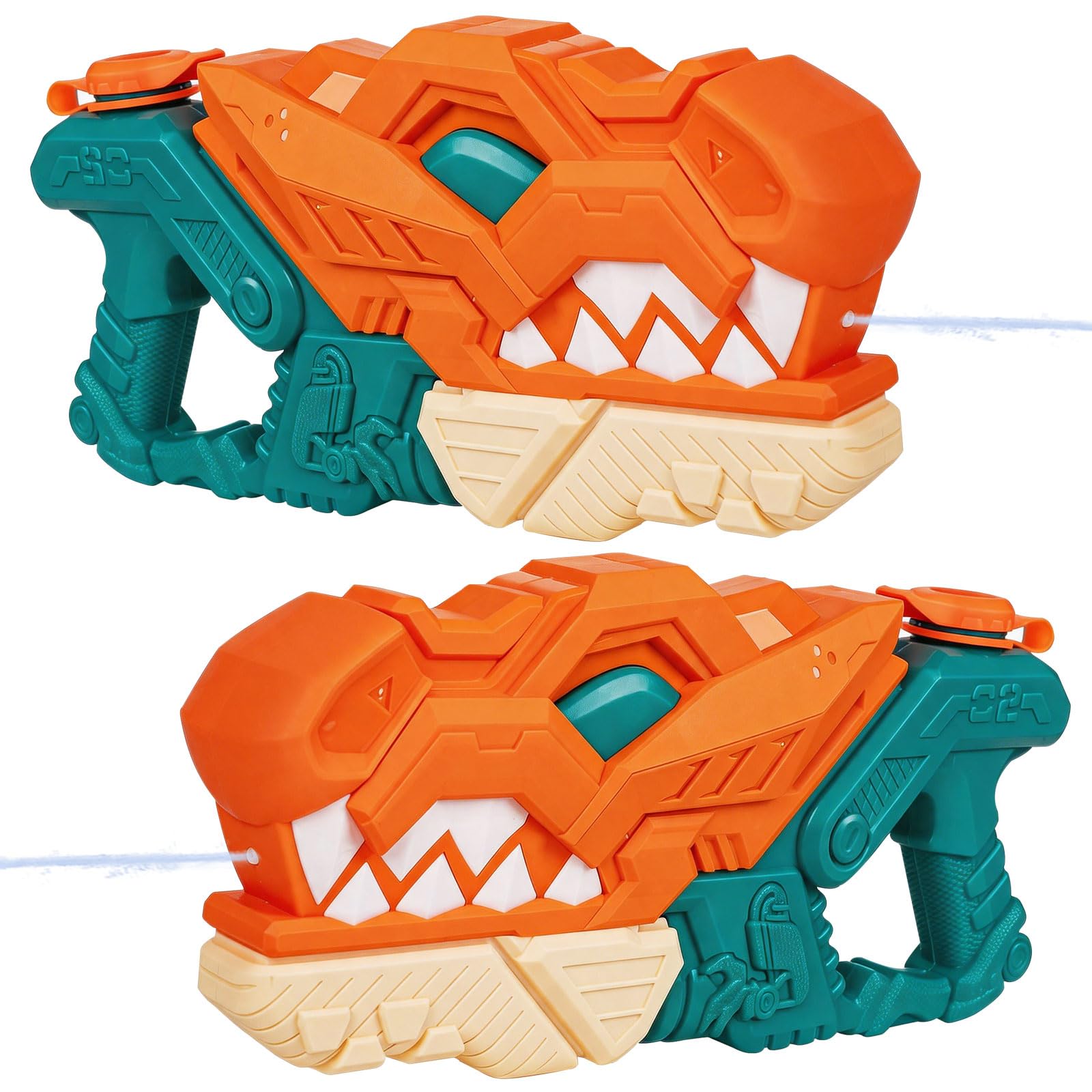 2 Pack Water Guns for Kids Adults, 640ML Powerful Water Gun Pistol Long Range, Super Soaker Squirt Gun for Summer Swimming Pool Beach Garden Water Sports and Games, Super Squirt Guns for Kids