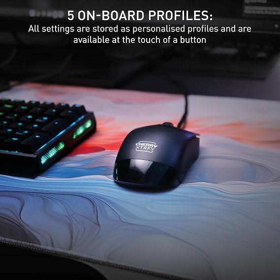 CHERRY XTRFY M50 Wired Gaming Mouse (Wired, Black)