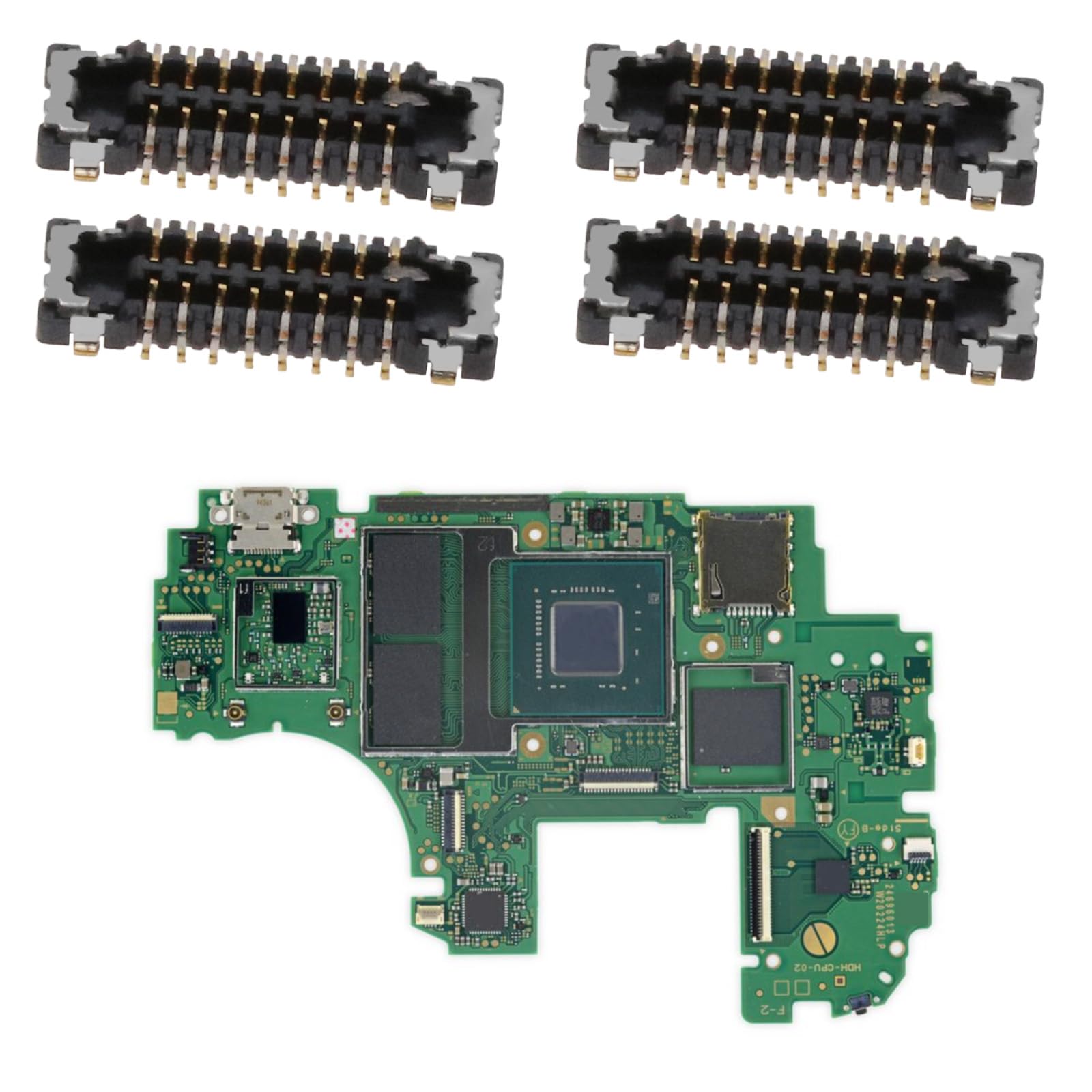 Lot de 4 lecteurs de cartes Micro SD FPC mâle femelle 16 broches pour Nintendo Switch carte mère accessoires de rechange
