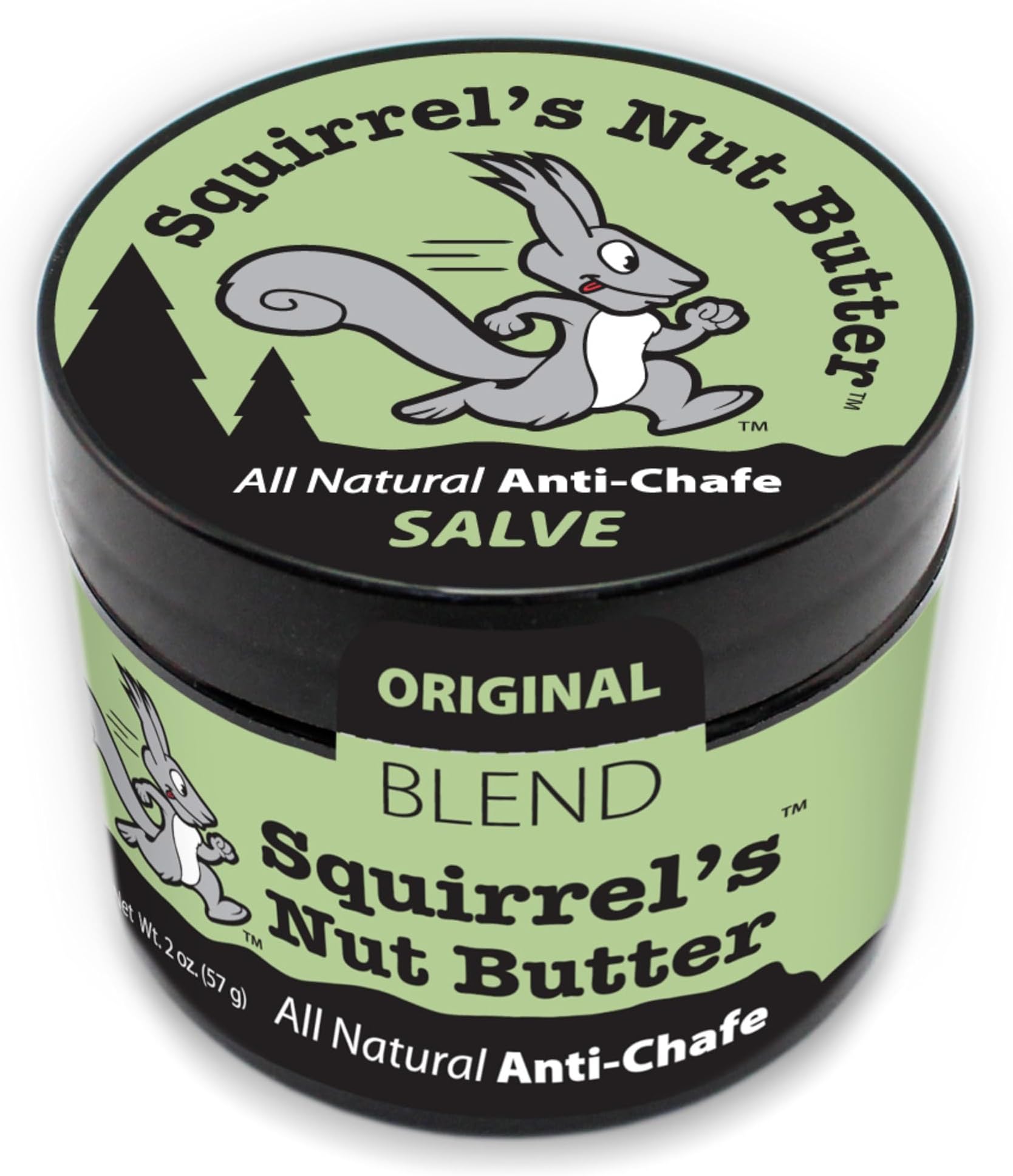 Squirrel's Nut Butter All Natural Anti Chafe Salve, Tub (2 oz)
