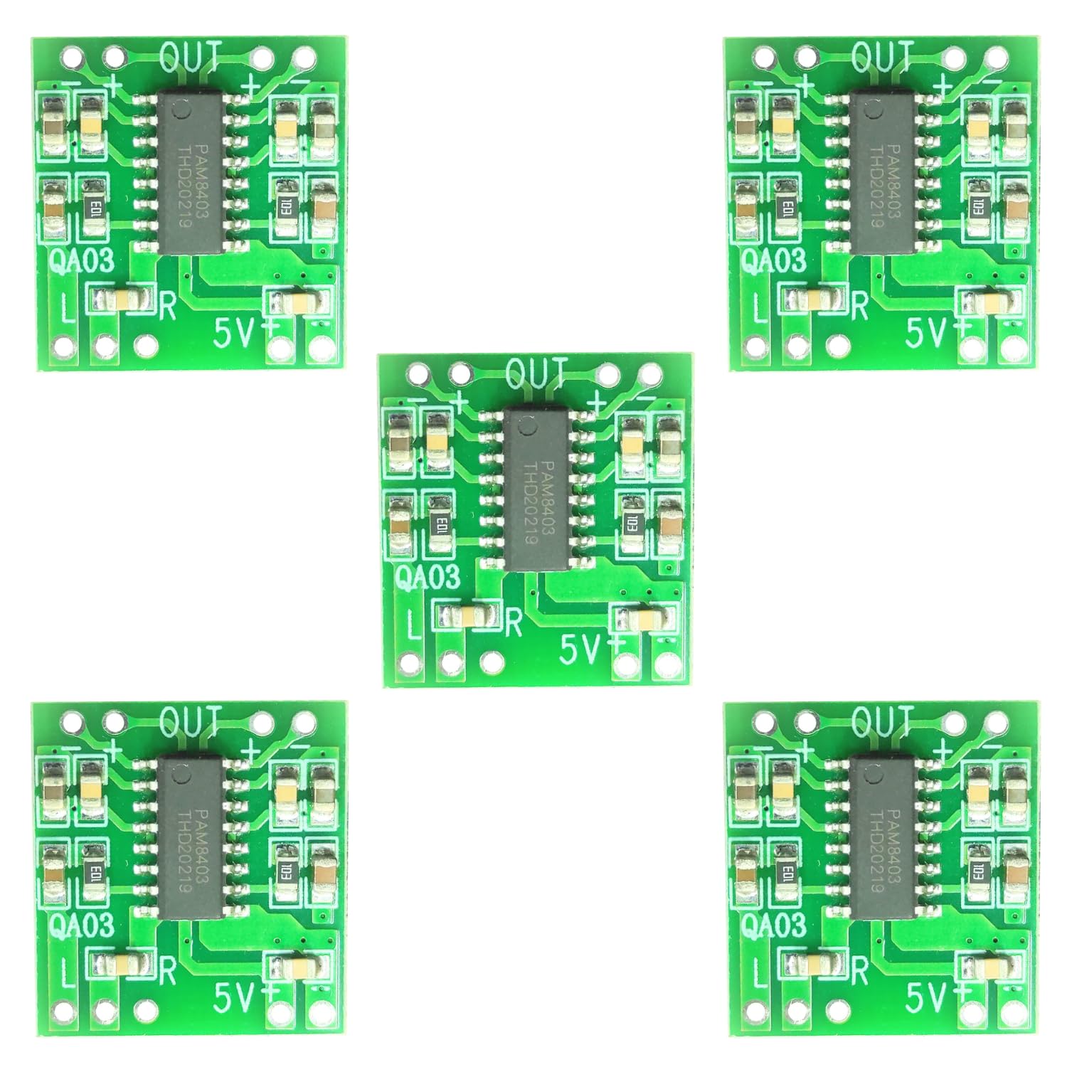 UNIVERSAL HUB Pam8403 5V Dc Mini Amplifier Board Class D USB Power Audio Module 5PCS-image-23