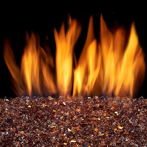 Miniatura 5 de Duluth Forge Vidrio reflectante de cobre para fuego de 14 de pulgada. Bolsa de 10 lb. 14RCOGM