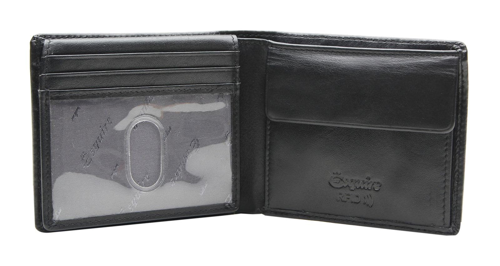 Esquire Compact Geldbörse Leder 9 cm