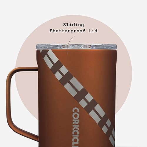 Miniatura 5 de Corkcicle Taza de café clásica, de acero inoxidable con triple aislamiento para viajes, tapa inastillable, mantiene la bebida caliente durante 3