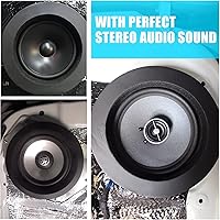 Vista 7 de Hoedia Potenciador de altavoz de espuma de 6.5 pulgadas, anillos rápidos de altavoz autoadhesivo, kit universal de bloqueo de graves de esponja