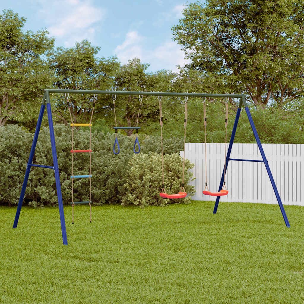 Set de juego exterior columpios para niños Multicolor