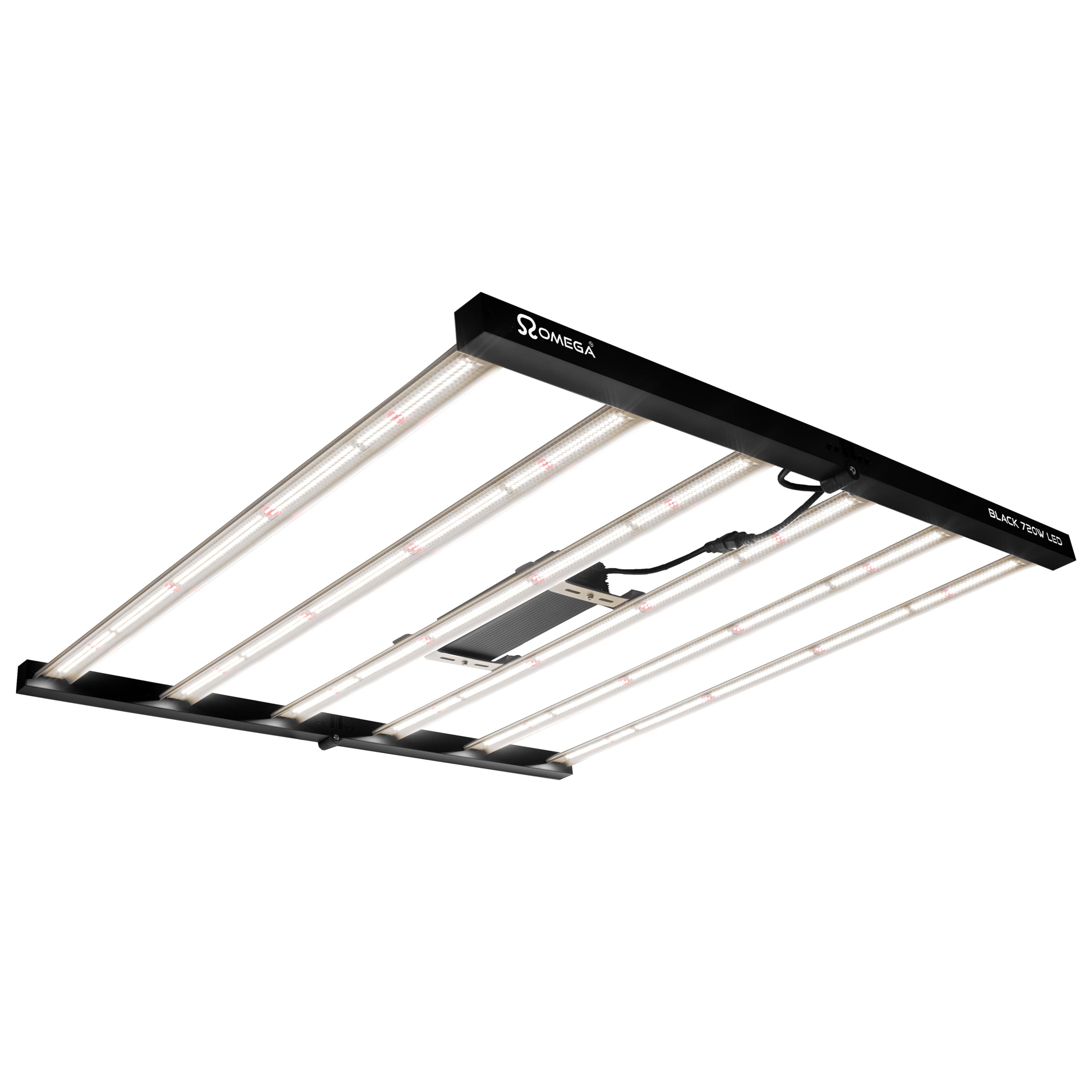 Omega Black 720W LED Grow Light – Full Spectrum High-Performance Indoor Grow Lamp Hydroponic & Soil Growing for All Plant Stages – Energy Efficient (Ballast not Included)