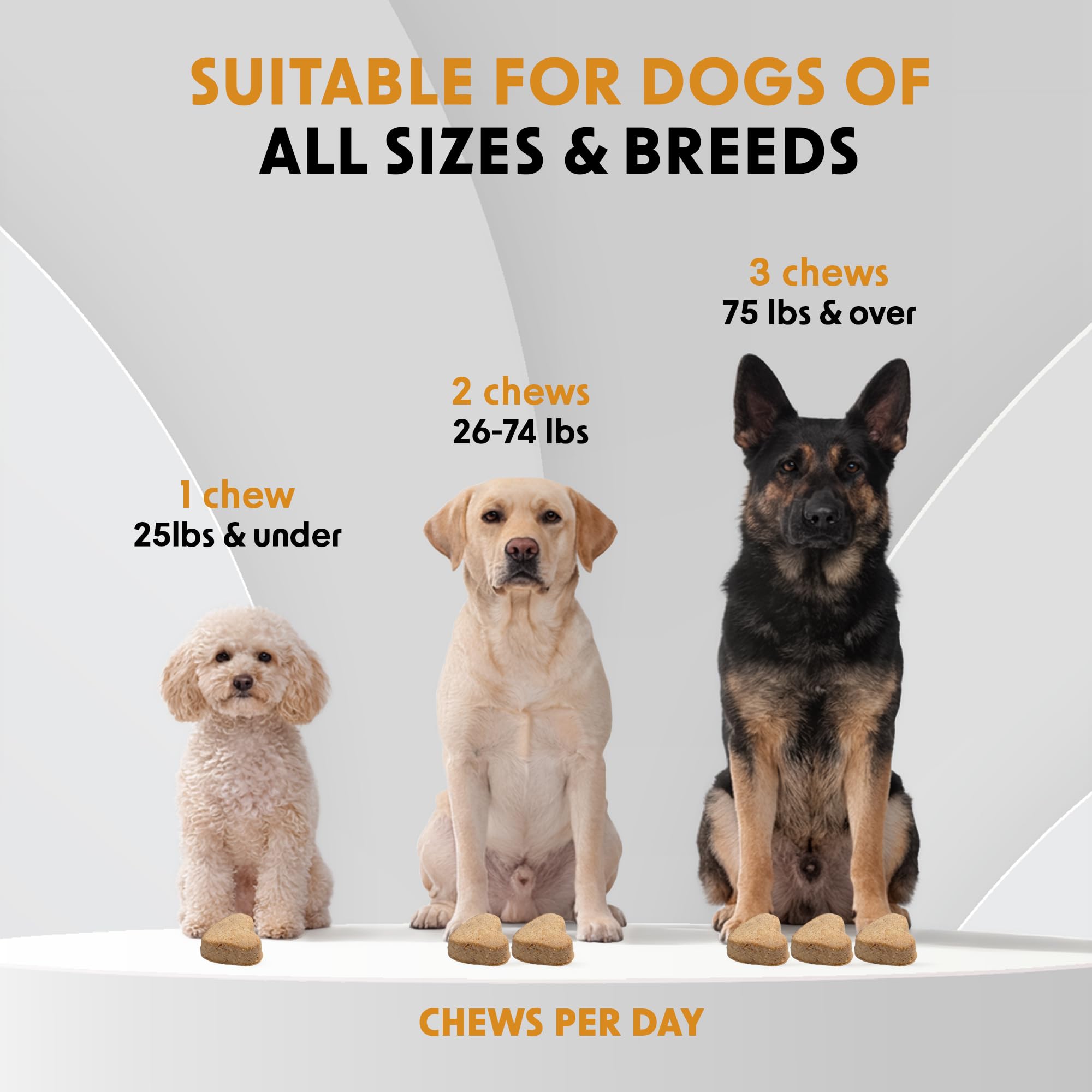 Probiotics Supplements for Dogs Soft Chews (90 CT) – Digestive Support + Gut Balance & Healthy Stool Support – Probiotics + Digestive Enzymes – Duck & Pumpkin Flavor – Made in USA - image 6