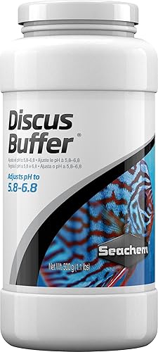 Seachem Discus Buffer 500gram,white. Adjusts pH to 5.8-6.8