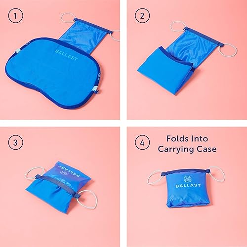 Miniatura 4 de Ballast - Almohada inflable cómoda, duradera y compacta, se mantiene en playas ventosas gracias a la bolsa de arena patentada, para playas,