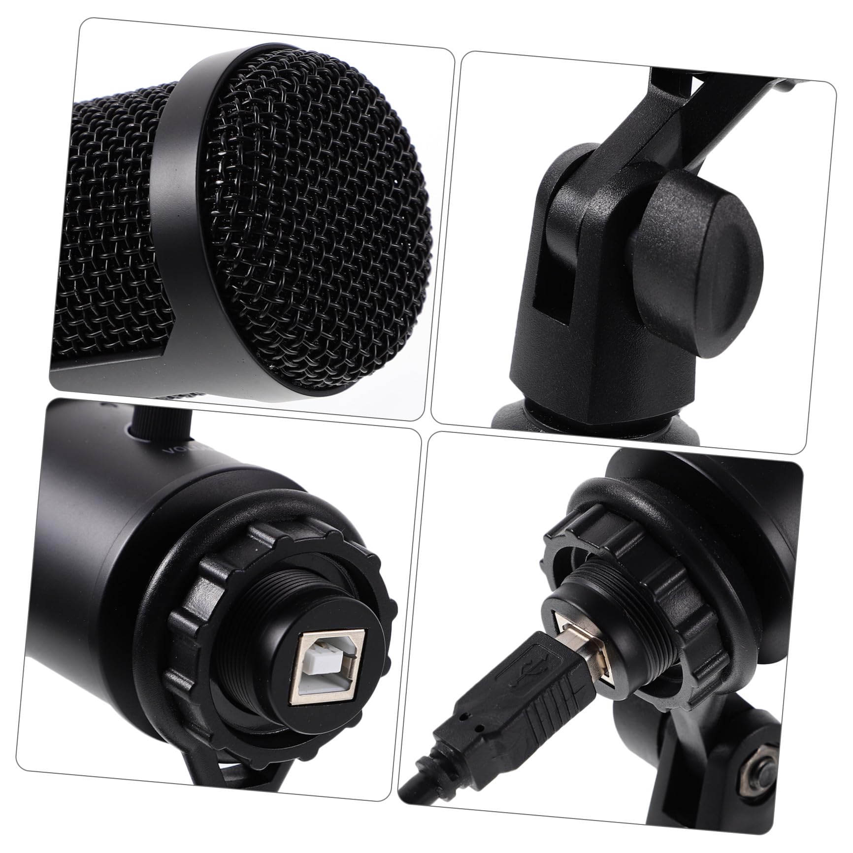 Ciieeo USB Kondensatormikrofon Satz mit Tischstativ Nierencharakteristikpc Aufnahme Mikrofon für Gaming Videokonferenzen und Zufälliger Stil