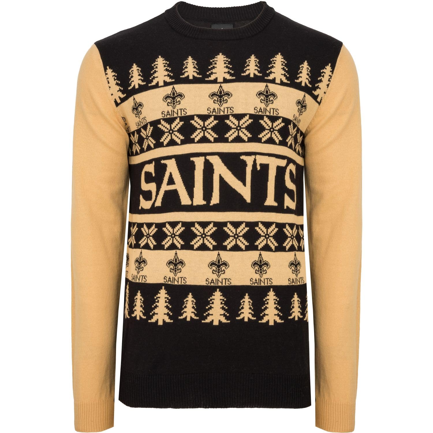 FOCO NFL Ugly Sweater XMAS Knit Pullover - New Orleans Saints - XXL — image 1