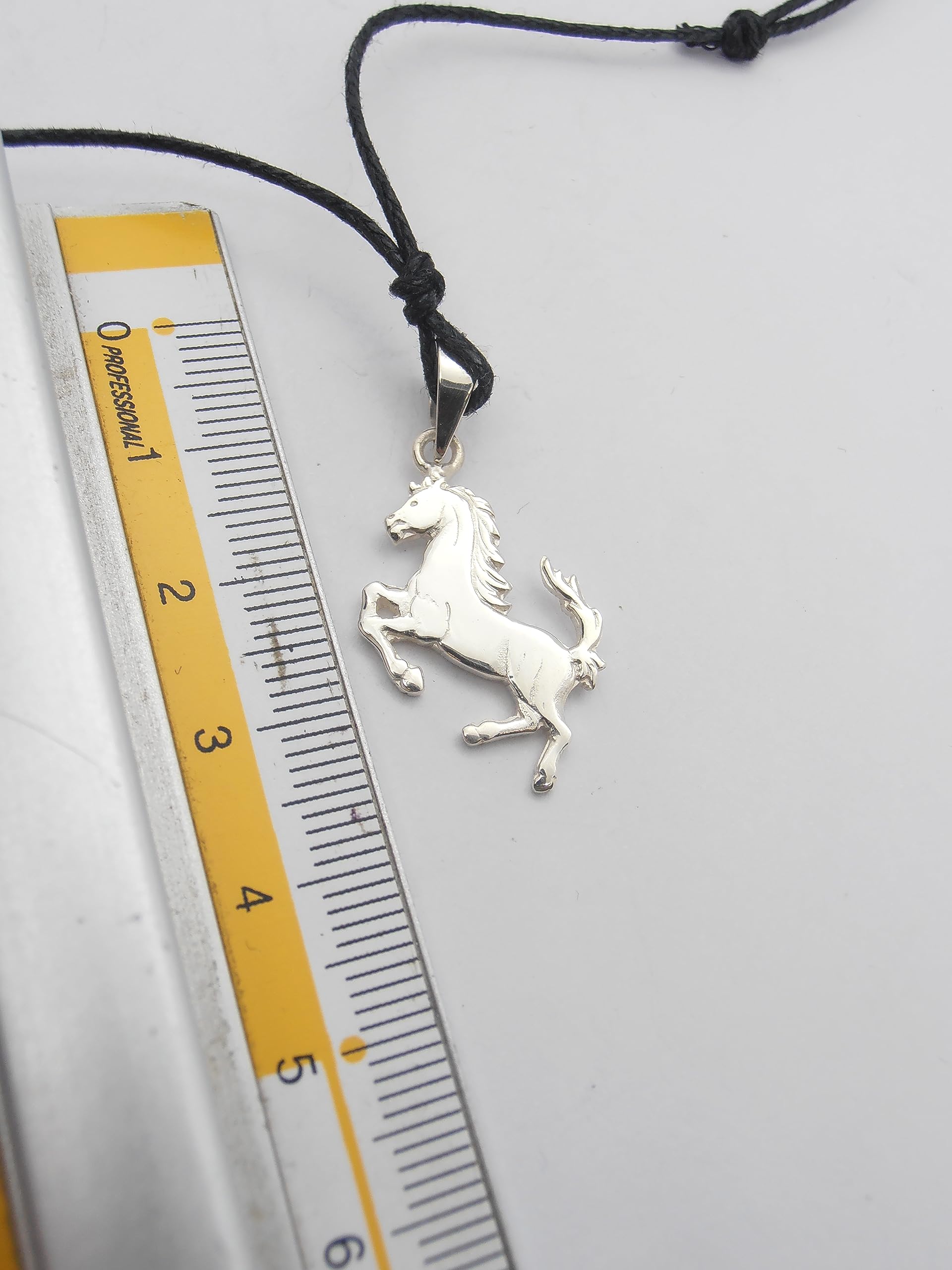 Cavallino Rampante : Ciondolo in Argento 925 - Cavallo - Scuderia - stemma - simbolo - logo - pendente -