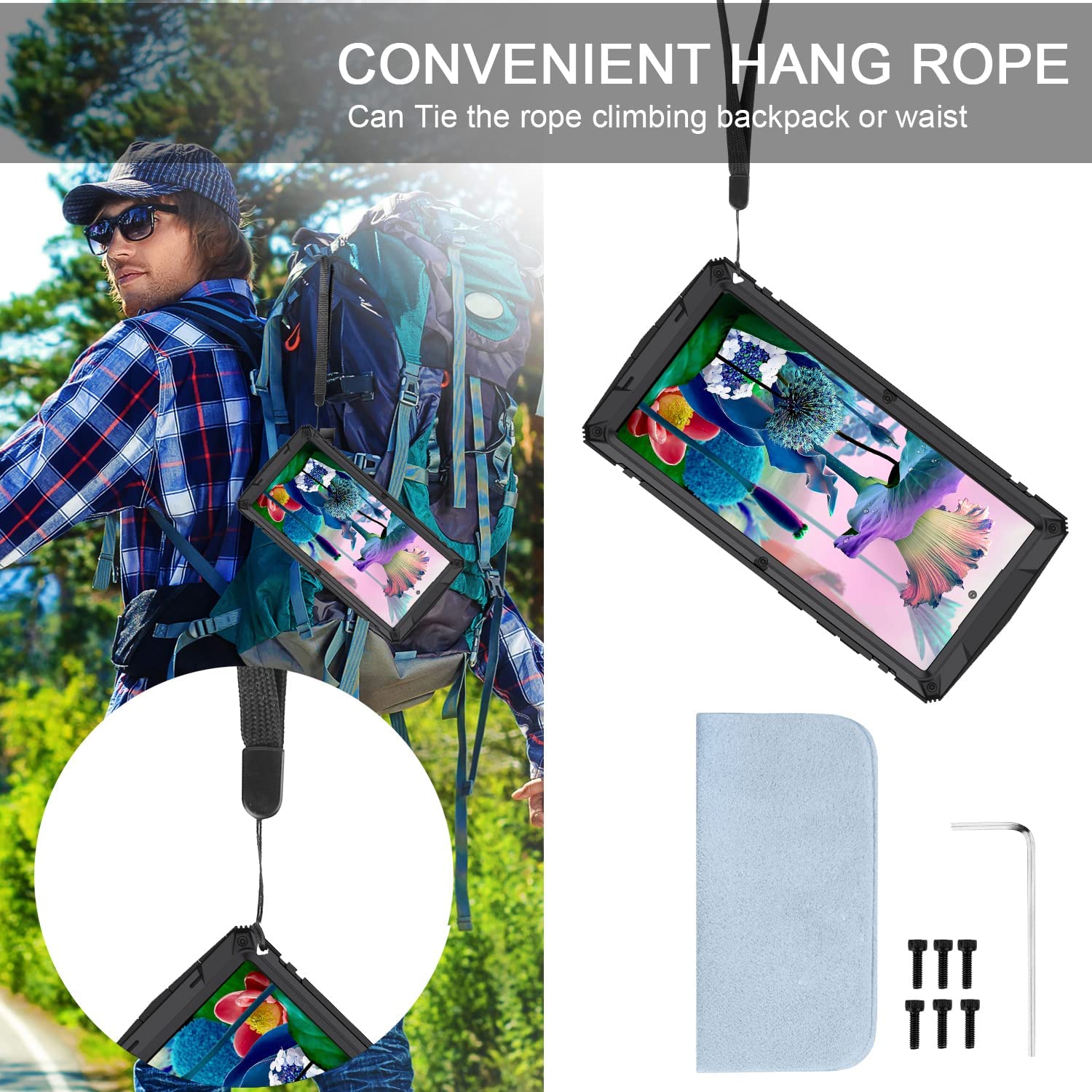 For Samsung Galaxy S23 Ultra Metal Phone Case with Screen Protector, 3 Layers Full Body Shockproof Dustproof Aluminium Silicone Case for Samsung S23 Ultra Case with Kickstand (S23 Ultra, Black)