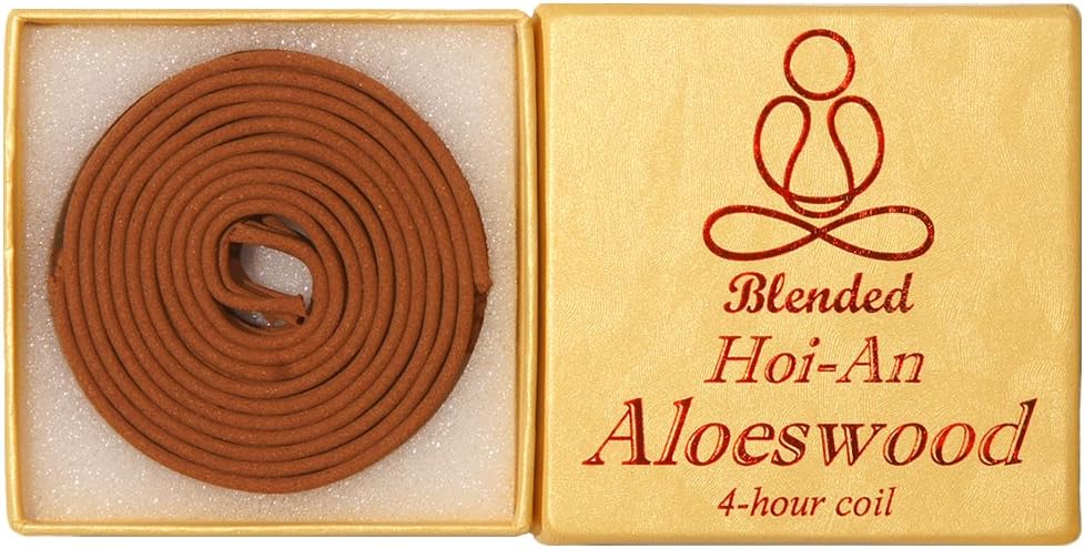 Blended Hoi-an Aloeswood - 12 Pieces 4-Hour Coil - 100% Natural - GHC152T