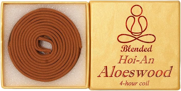 Blended Hoi-an Aloeswood - 12 Pieces 4-Hour Coil - 100% Natural - GHC152T