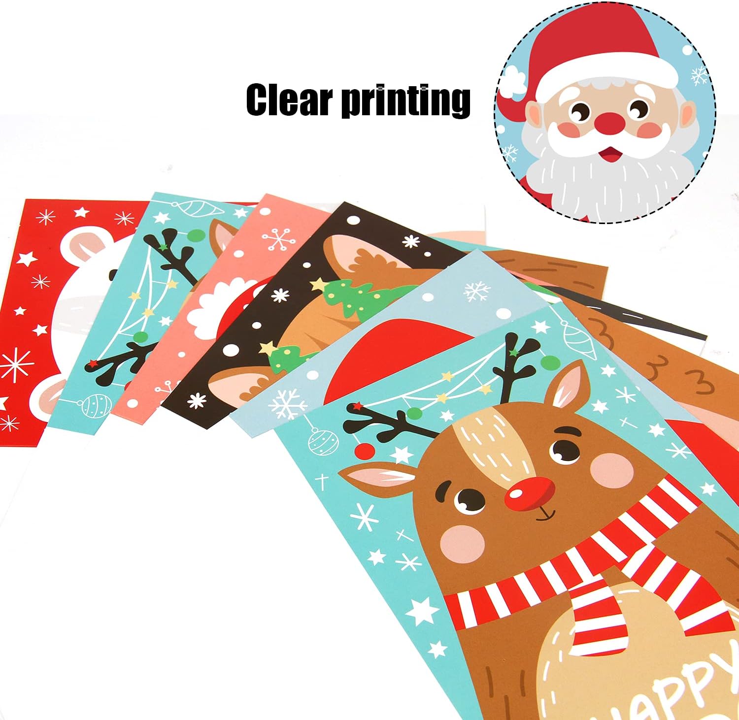 LOKIPA 36pieces Christmas Greeting Cards - 6 Design Merry Christmas Greeting Cards with Envelopes for Holiday Greetings - Image 3
