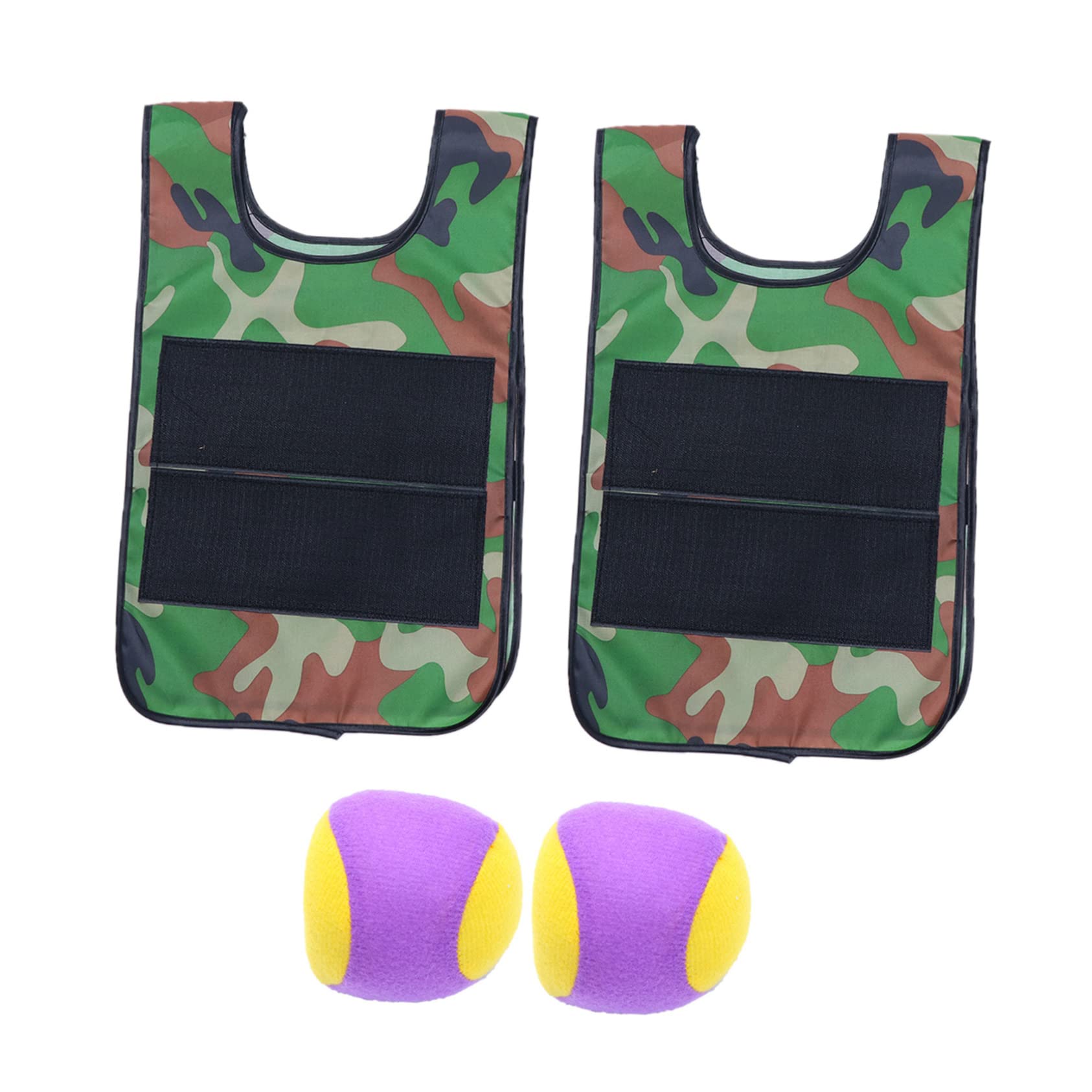 Hemoton Vest for Boys and Girls 2 Piece Set Sticky Vest for Outdoor Activities Random Color