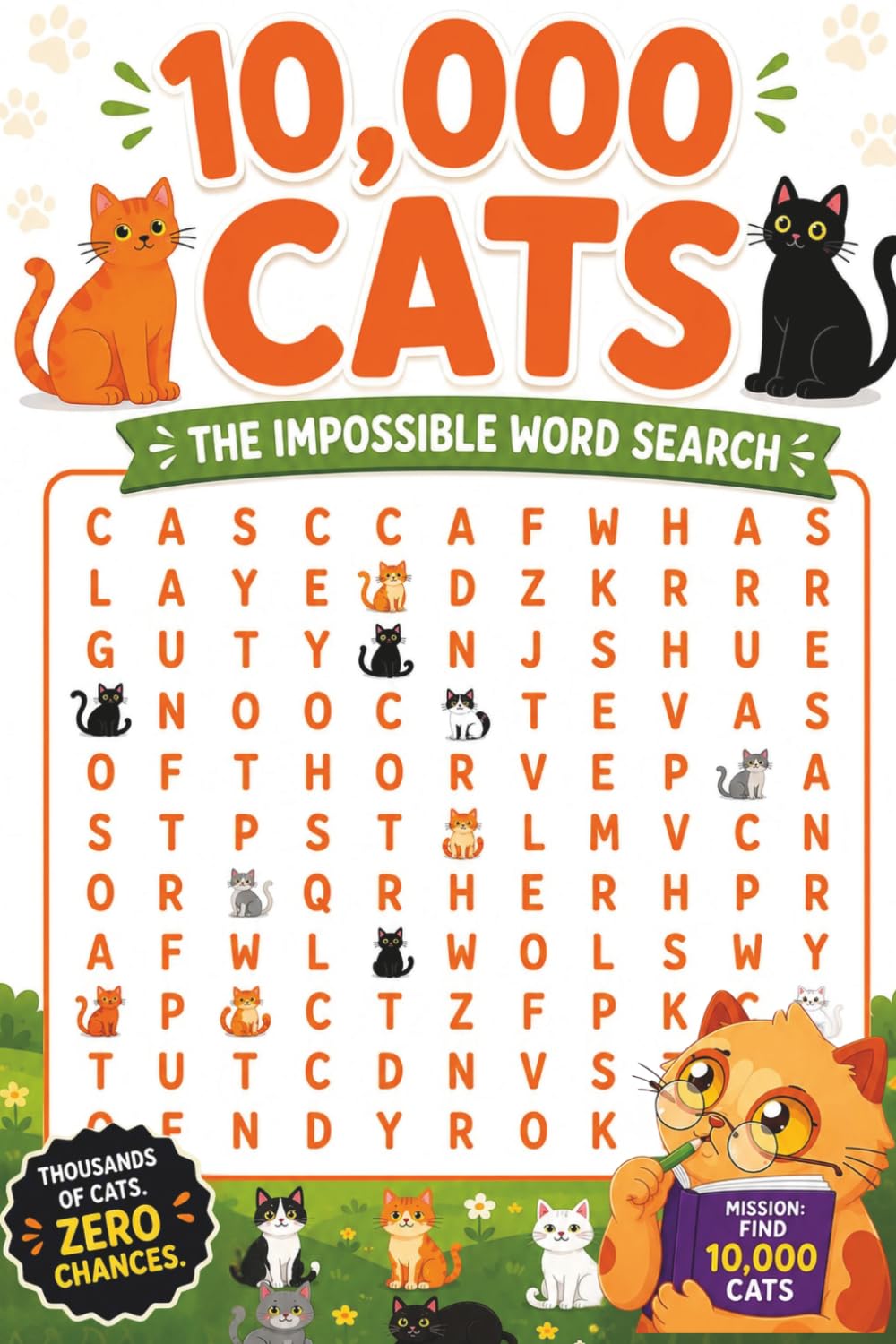 10,000 Cats The Impossible Word Search