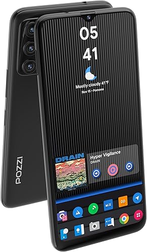 Miniatura 4 de POZZI NEO 1, teléfono celular Android desbloqueado para niños y mayores, pantalla HD+ de 6.57 pulgadas, 4 GB de RAM + 64 GB, batería de 5000 mAh,