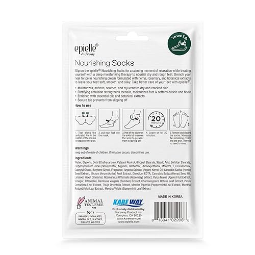 Miniatura 30 de Epielle Mascarillas nutritivas para manos, 6 pares, guantes de hidratación profunda para manos secas y agrietadas, reparan y nutren con extracto