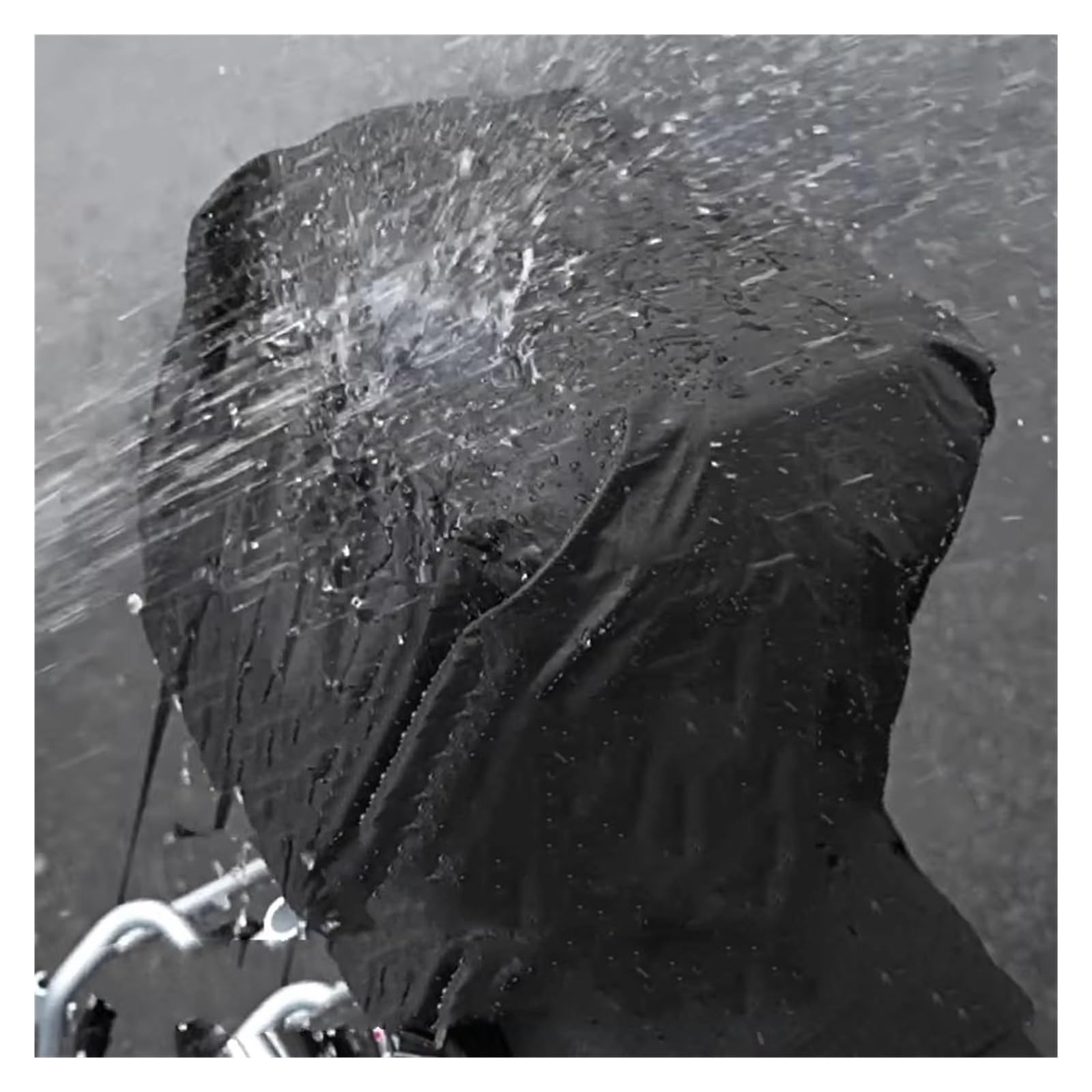 Borsa Posteriore Moto Borsa Moto Nera Casco Sedile Posteriore Coda 42-54L Pacchetto Attrezzi Guida Impermeabili Multifunzionali Copertura Antipioggia