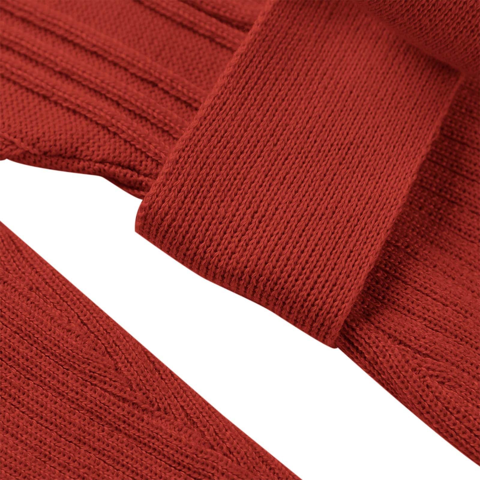 2026 Jupe tricotée Manches Longues Femme Automne Hiver mi-Longue Amincissante Haute trapèze Base Laine Pull élégante Casual Confortable Tendance Chaude