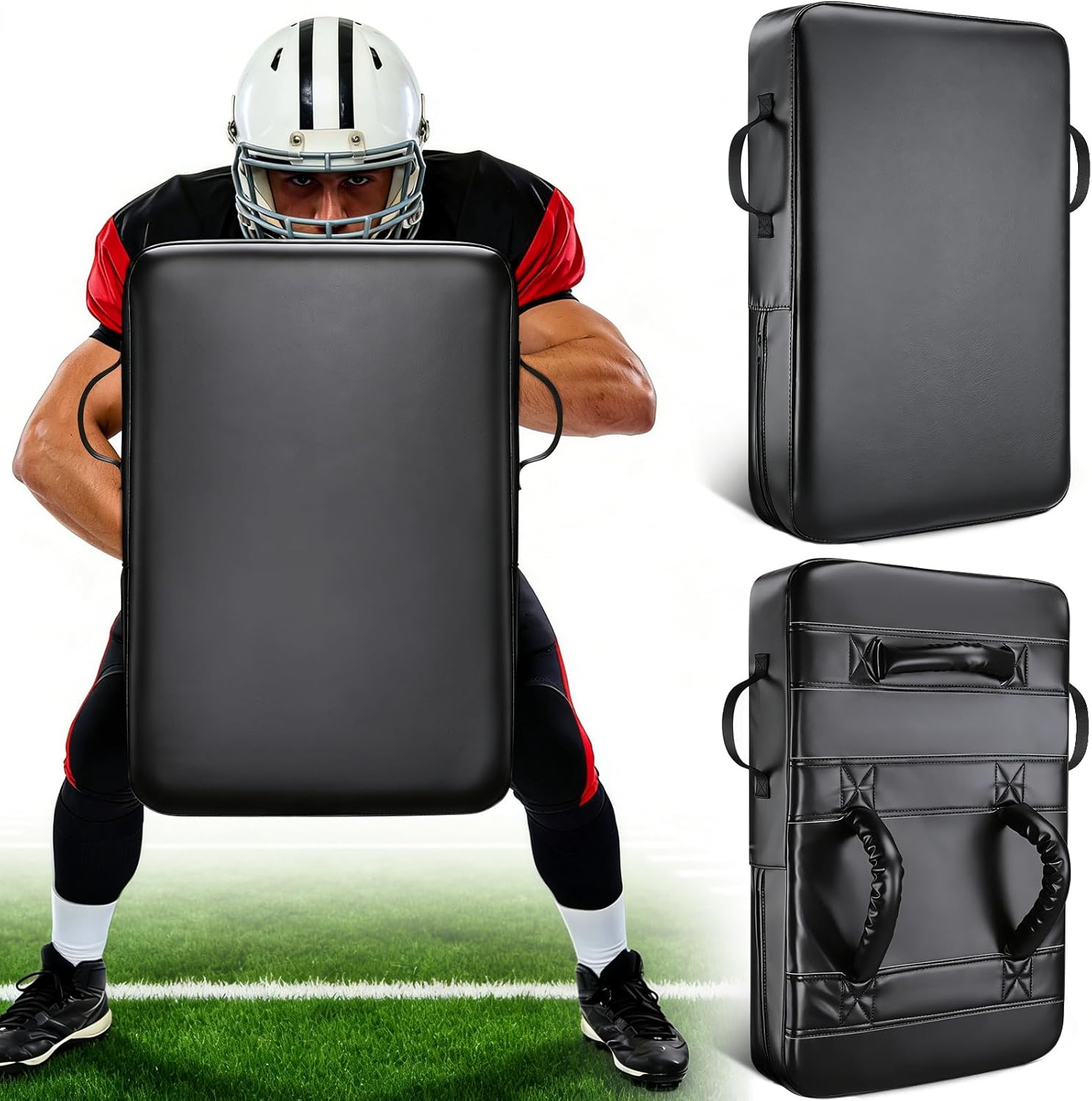 TOBWOLF 24x16 Football Blocking Pad - High-Density 4" Foam Multi-Sport Tackling Shield for Youth Adult Football Basketball Martial Arts