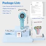 Portable Microscope for Kids & Toddlers, Mini Pocket Handheld Microscope with Photo and Video Function, STEM Educational Science Kit (Blue)