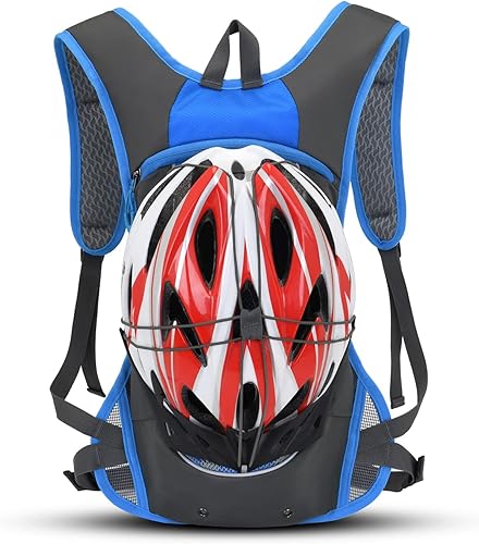 Miniatura 5 de Clape Mochila de hidratación para correr, ciclismo con vejiga de hidratación de 2 litros, mochila de agua ligera y portátil, mochila transpirable