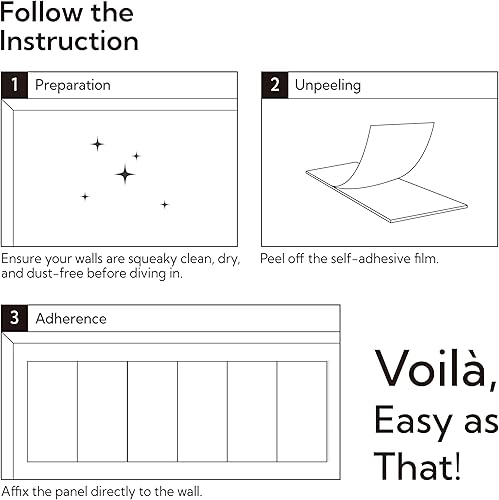 Miniatura 6 de Olanglab Paneles acústicos autoadhesivos de pared, paquete de 6, 23.6 x 11.8 pulgadas por cada panel acústico, absorbentes de sonido, paneles de