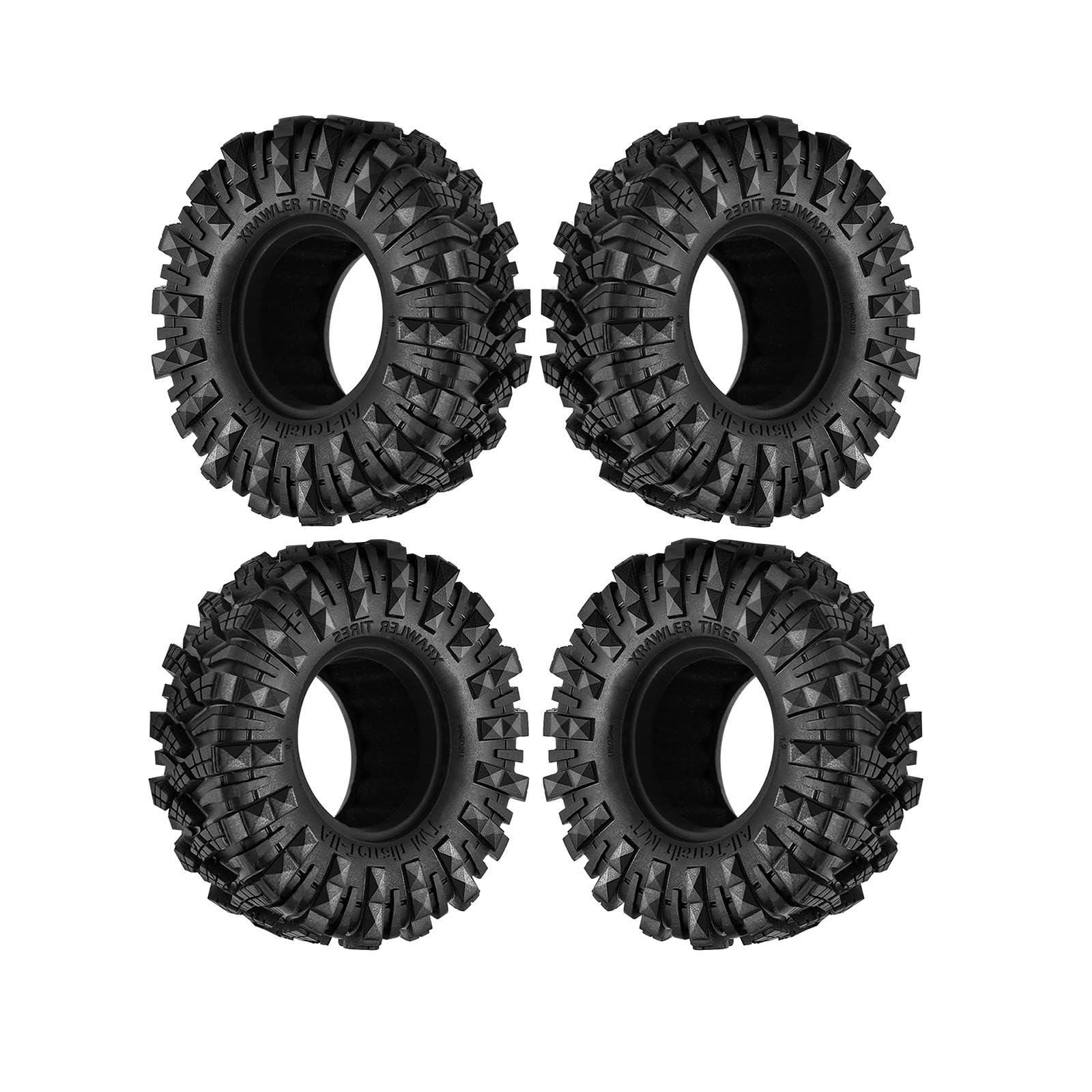SECRET DESIRE 4 Pieces Wheel Tires 1:10 Scale Wheel Tyre for D90 Axial SCX10 II III Trucks
