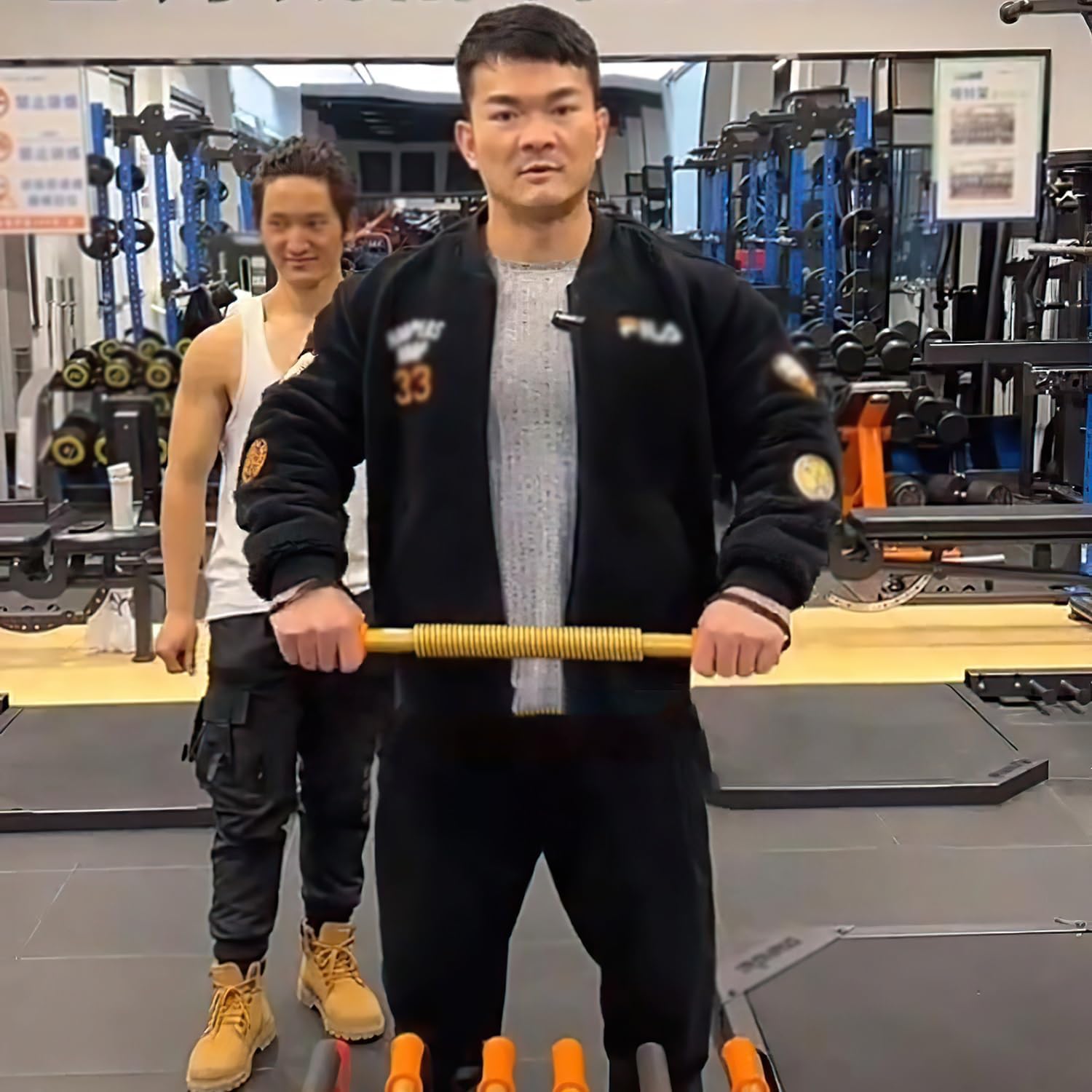 パワーツイスター 100kg アームマッスルトレーナー パワーエクササイザー スプリングチェストエキスパンダー 上半身の筋力トレーニ