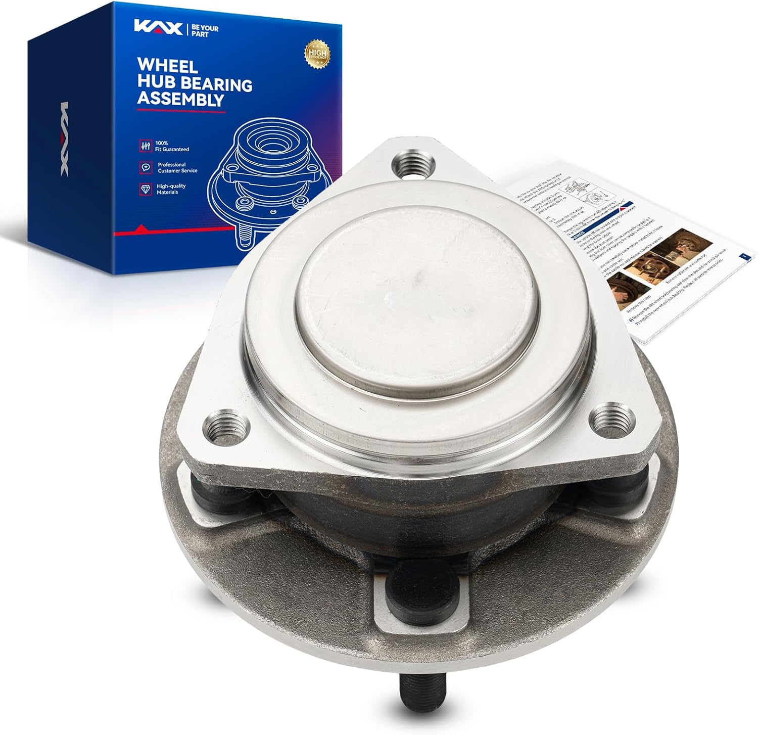 KAX 513325 1PC Front Wheel Hub Bearing Compatible with Chrysler 300 2012-2023,5 Lugs Wheel Bearing and Hub Assembly