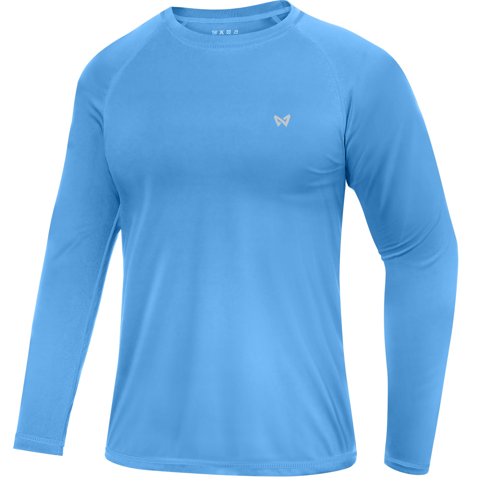 WISMBOX Herren UV-Shirt Langarm mit UPF 50+ Sonnenschutz – Schnelltrocknendes Rashguard für Strandurlaub, SUP und Schwimmen