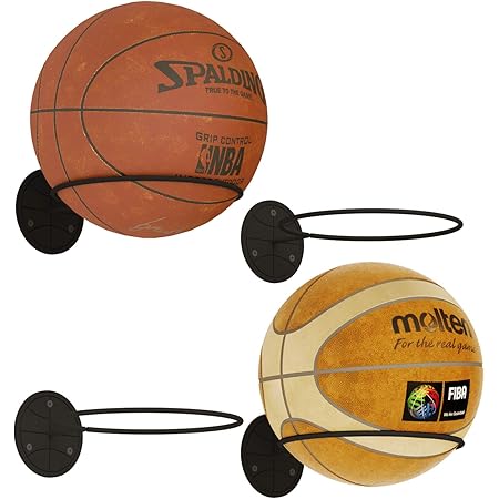 Amazon.com: Wallniture Sporta Wall Mount Football Rack, Ball Holder ...