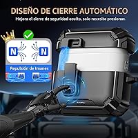 Vista 4 de Inesore Funda para AirPods Pro 3 (2025) con soporte para teléfono y kit de limpieza, compatible con MagSafe, cubierta de bloqueo automática