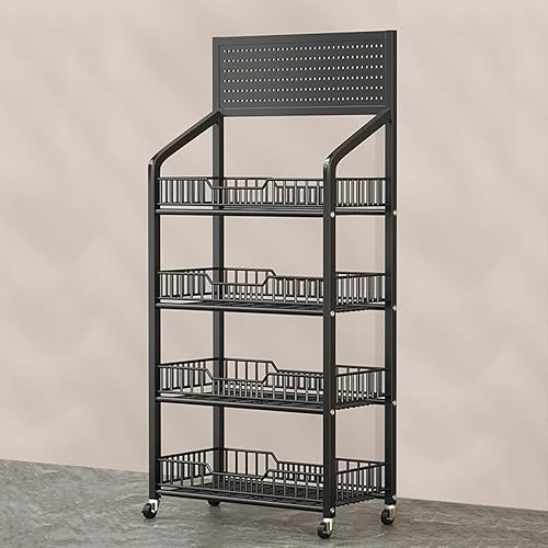 Miniatura 9 de Estantes de 4/5 niveles estante de exhibición de supermercado, estante de exhibición al por menor grande, organizador comercial de aperitivos para