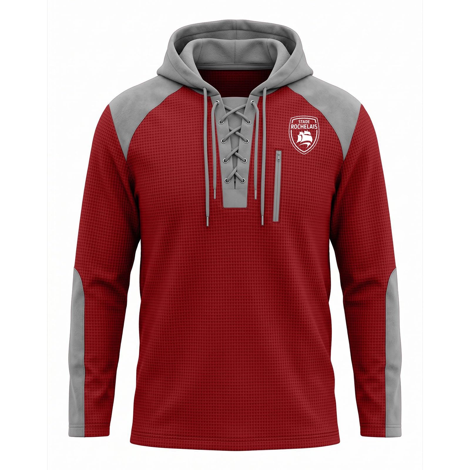 Sweat zippé Homme Stade Rochelais Rugby sweat oversize coupe ample - 8
