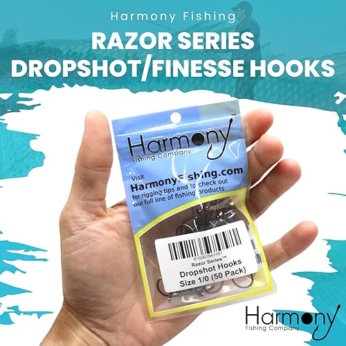 Miniatura 7 de Harmony Fishing - Razor Series Dropshot Fishing Hooks (Select Size & Quantity)