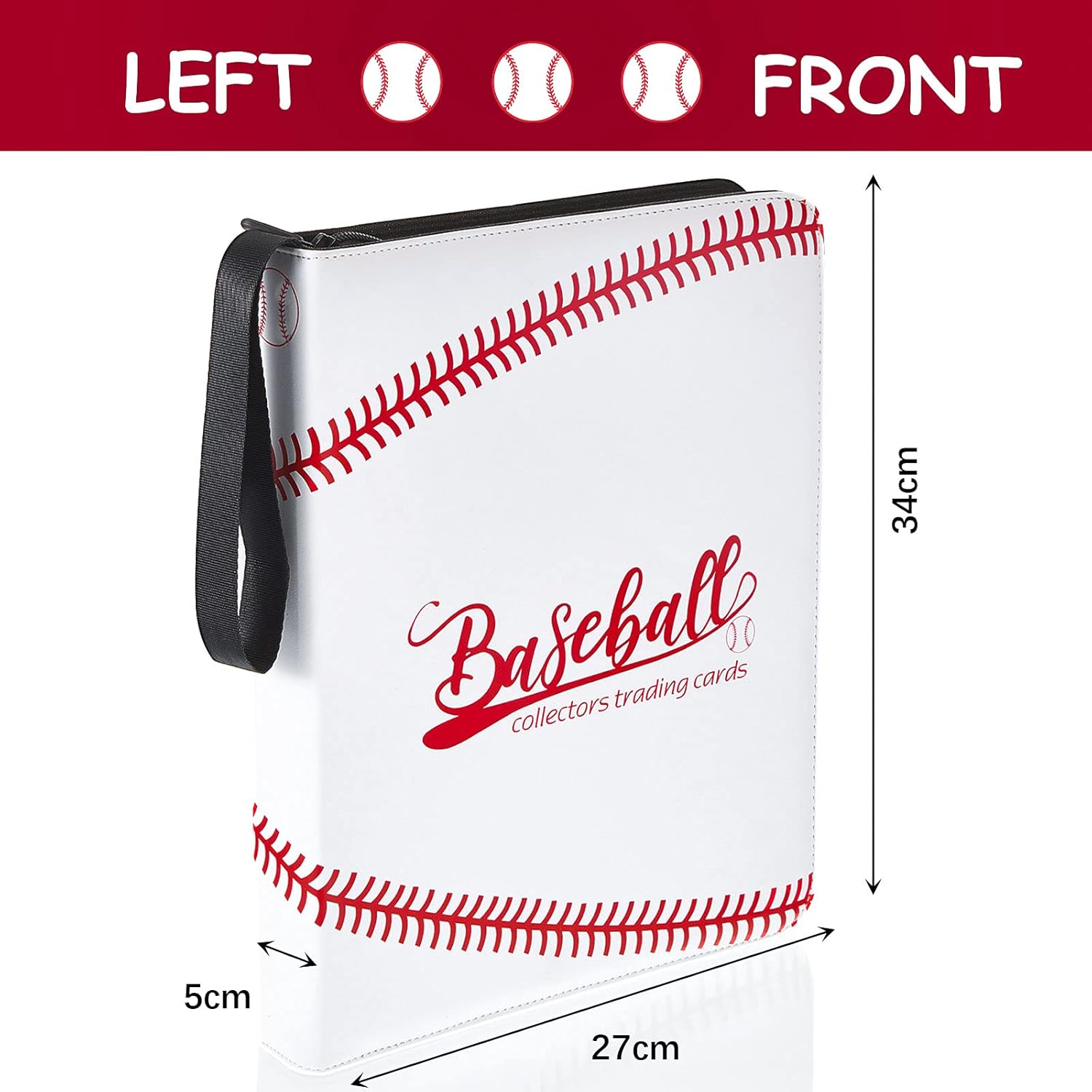 Buy 720 Pockets Baseball Card Binder PU Leather Baseball Card Holder